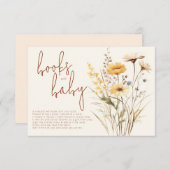 Wildblume Books for Baby Begleitkarte (Vorne/Hinten)