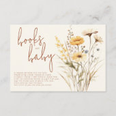 Wildblume Books for Baby Begleitkarte (Vorderseite)