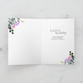 Wildblume Border Bloomful Birthday Karte (Innenseite)
