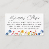 Wildblume Border Gift Display Dusche Begleitkarte (Vorderseite)