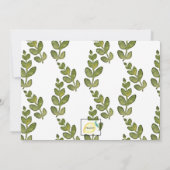 Wildblume Border mit gelber Einladung (Rückseite)