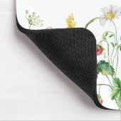 Wildblume Border mit Schmetterling Mousepad (Ecke)