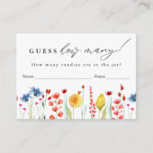 Wildblume Border rät wie viele Game Card Begleitkarte (Vorderseite)