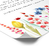 Wildblume Border rät wie viele Game Display Poster (Ecke)