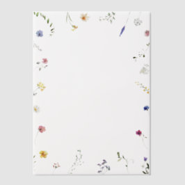 Wildblume Border Wedding Pergament Einladungen
