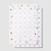 Wildblume Border Wedding Pergament Einladungen (Versetzt (Einladung))