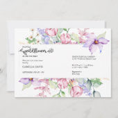 Wildblume | Botanical Baby Shower Inv Einladung (Vorderseite)