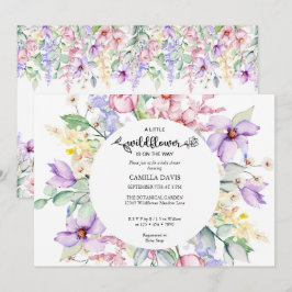 Wildblume | Botanical Baby Shower Inv Einladung