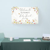 Wildblume Botanische Babydusche Begrüßungsbanner Banner (Messe)
