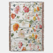 Wildblume Botanische Wasserfarbe Decke (Vorderseite Vertikal)