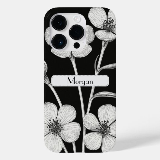 Wildblume Botanischer Blumenkohl Personalisiert Case-Mate iPhone Hülle (Rückseite)