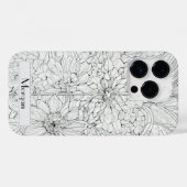 Wildblume Botanischer Blumenkohl Personalisiert Case-Mate iPhone Hülle (Rückseite (Horizontal))