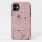 Wildblume Botanischer Blumenkohl Personalisiert Case-Mate iPhone Hülle (Rückseite)