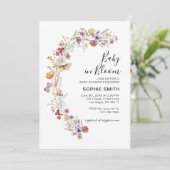 Wildblume Botanischer Garten Baby in Blüte Einladung (Stehend Vorderseite)