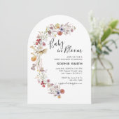 Wildblume Botanischer Garten Baby in Blüte Einladung (Stehend Vorderseite)