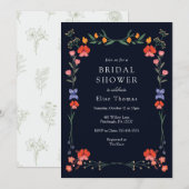 Wildblume Botanischer Garten Brautparty Einladung (Vorne/Hinten)