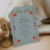 Wildblume Botanischer Garten Brautparty Einladung