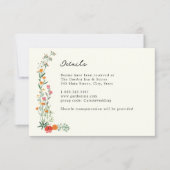 Wildblume Botanischer Garten Hochzeitskarte Einladung (Vorderseite)