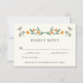 Wildblume Botanischer Garten Hochzeitsreaktion UAW Einladung (Vorderseite)