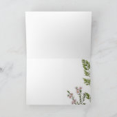 Wildblume Botanischer Muttertag Karte (Innenseite)