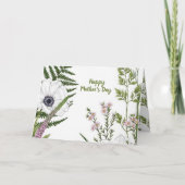 Wildblume Botanischer Muttertag Karte (Vorderseite)