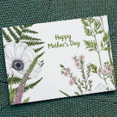 Wildblume Botanischer Muttertag Karte