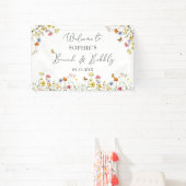 Wildblume Botanischer Willkommensbrunch & Bubbly-Z Banner (InSitu)