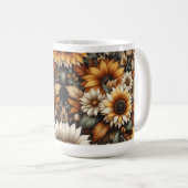 Wildblume Botanisches Design 🌷 Kaffee Tasse 15oz (VorderseiteRechts)