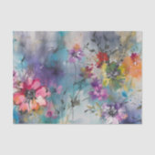 Wildblume Botanisches Muster Seidenpapier (Vorderseite)