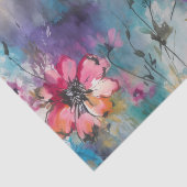 Wildblume Botanisches Muster Seidenpapier (Ausschnitt)