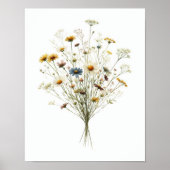 Wildblume Bouquet 1 Poster (Vorne)