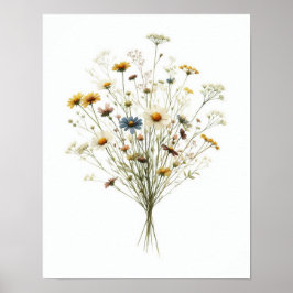 Wildblume Bouquet 1 Poster