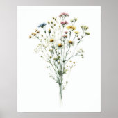 Wildblume Bouquet 2 Poster (Vorne)