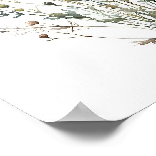 Wildblume Bouquet 3 Poster (Ecke)