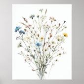 Wildblume Bouquet 3 Poster (Vorne)