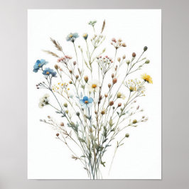 Wildblume Bouquet 3 Poster