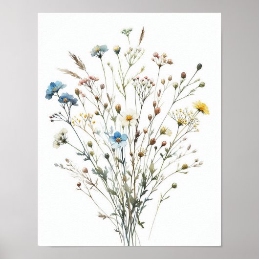Wildblume Bouquet 3 Poster (Vorne)