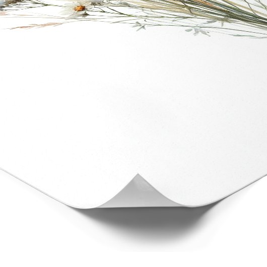 Wildblume Bouquet 5 Poster (Ecke)