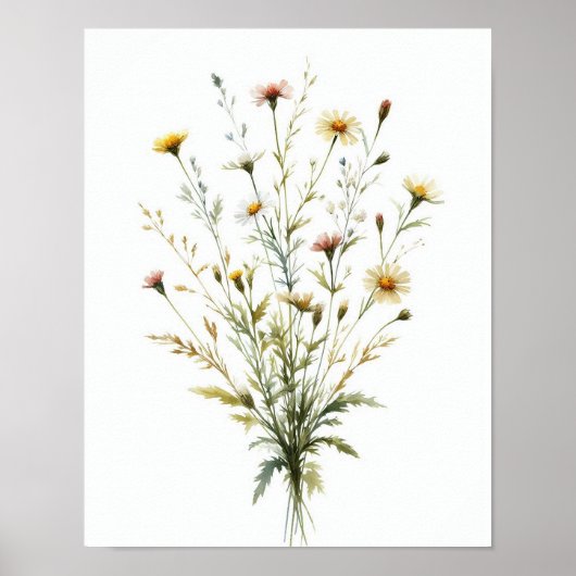 Wildblume Bouquet 6 Poster (Vorne)