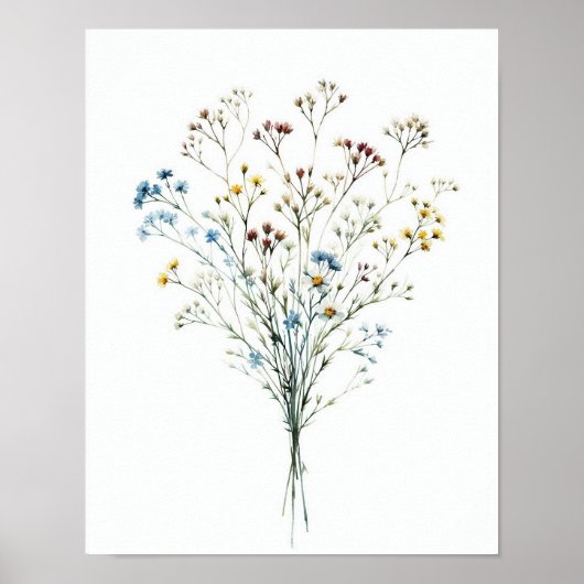 Wildblume Bouquet 7 Poster (Vorne)