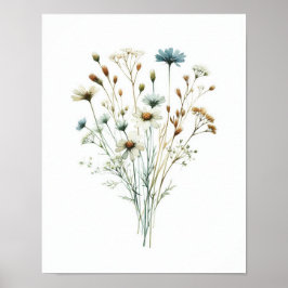 Wildblume Bouquet 8 Poster