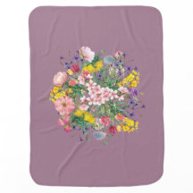 Wildblume Bouquet Baby Blanket