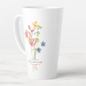 Wildblume Bouquet Best Mum Ever Milchtasse (Linke Ecke)