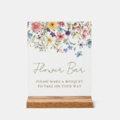 Wildblume Bouquet Bloom Blume Bar Acrylschild (Vorderseite)