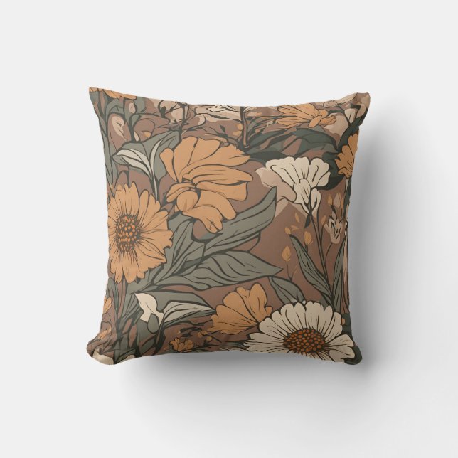 Wildblume Bouquet Cotattcore D7 Kissen (Vorderseite)