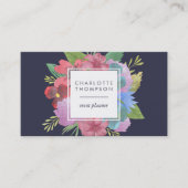 Wildblume Bouquet Doppelseitig Visitenkarte (Vorderseite)