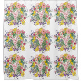 Wildblume Bouquet Duschvorhang (Vorderseite)