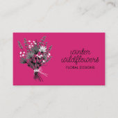 Wildblume Bouquet Elegantes Design Visitenkarte (Vorderseite)