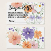 Wildblume Bouquet Floral Girl Windelwaschmaschine (Vorne & Hinten)