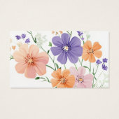 Wildblume Bouquet Floral Girl Windelwaschmaschine (Rückseite)